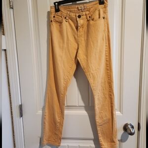 Anthropologie Sanctuary Denim Yellow Pants Jean Like Size 28 Spring Summer